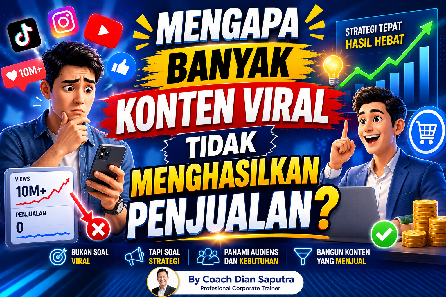 Konten Viral Tidak Menghasilkan