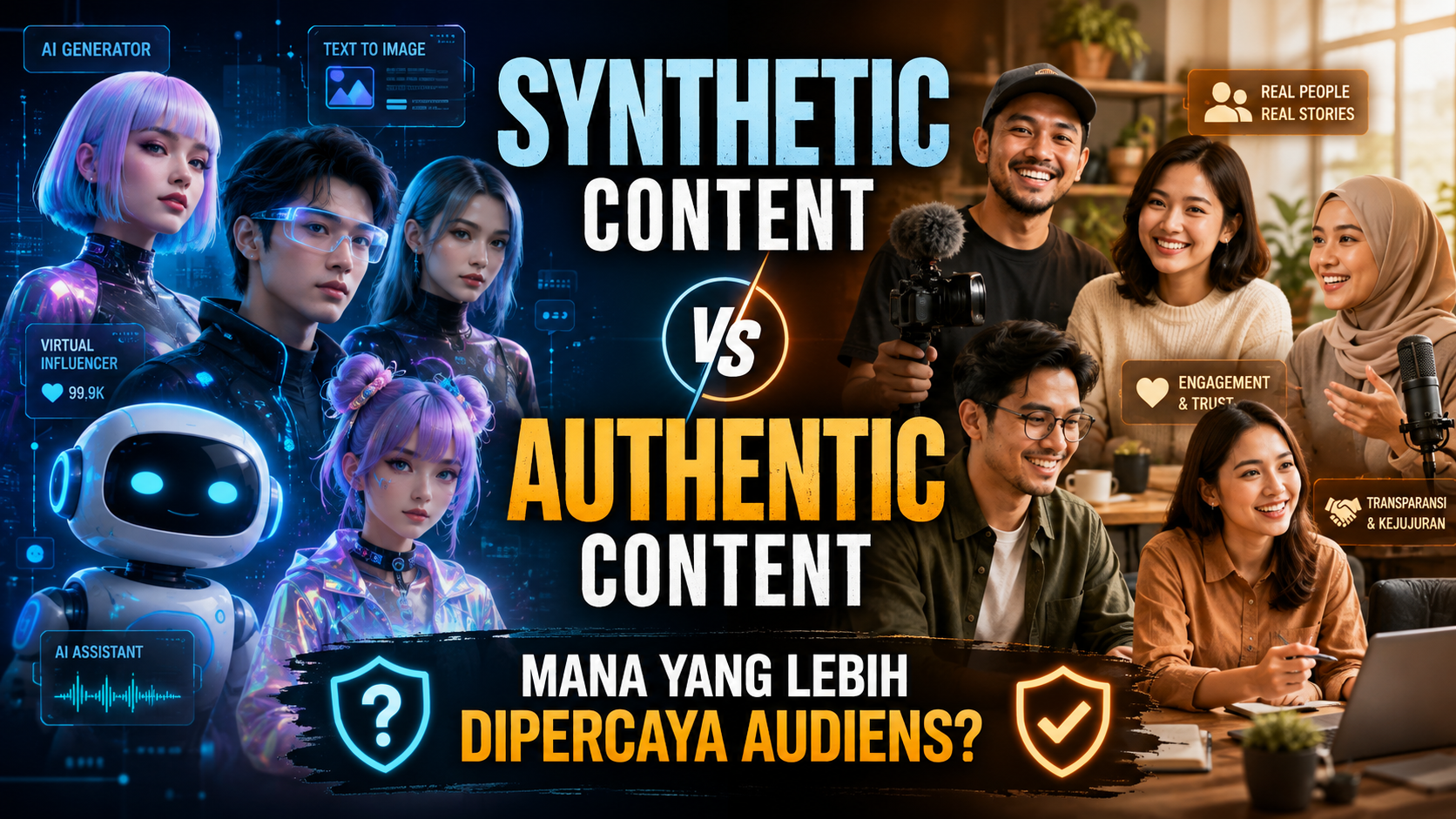 Synthetic Content vs Authentic Content